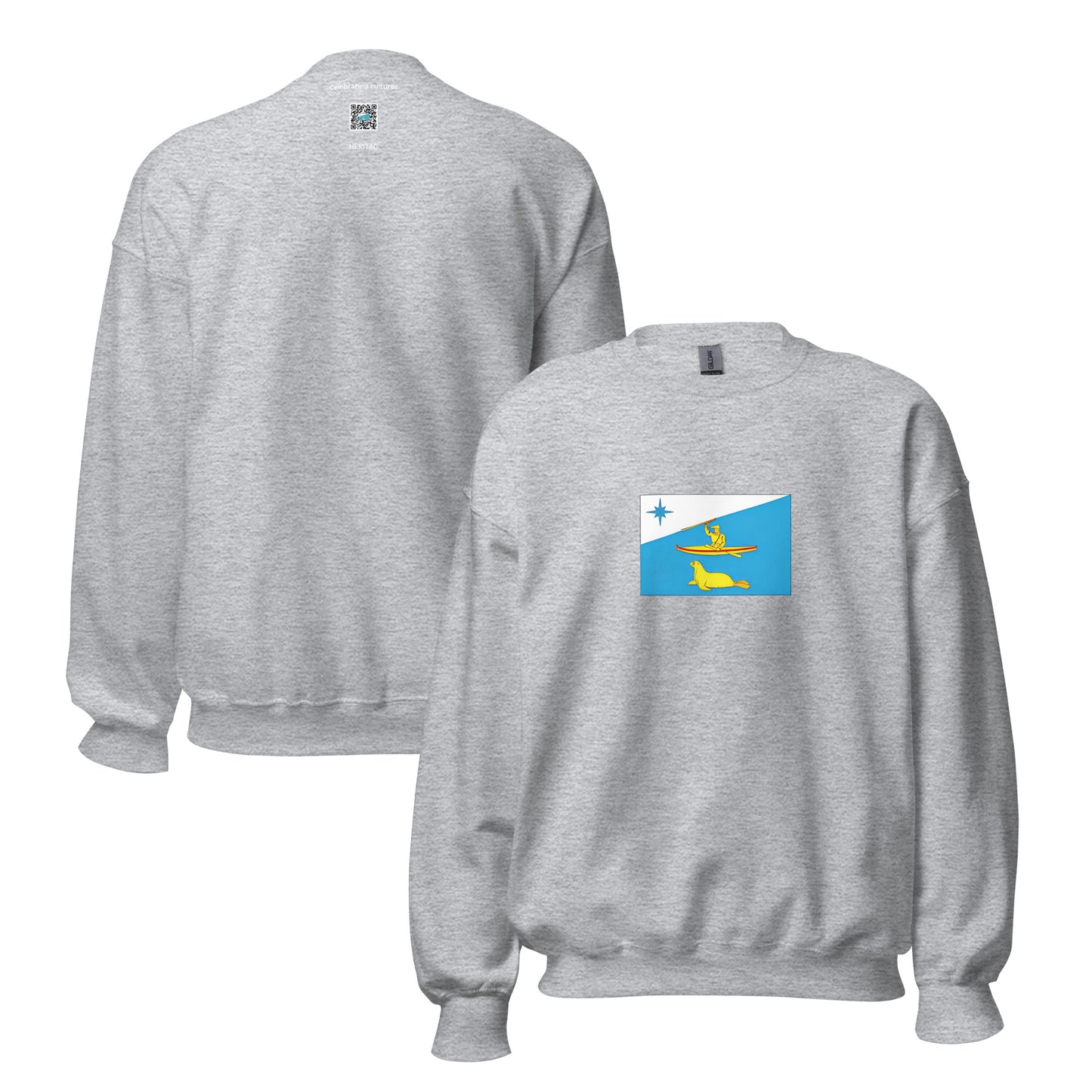 USA - Alaska Aleuts | Indigenous American Flag Interactive Sweatshirt