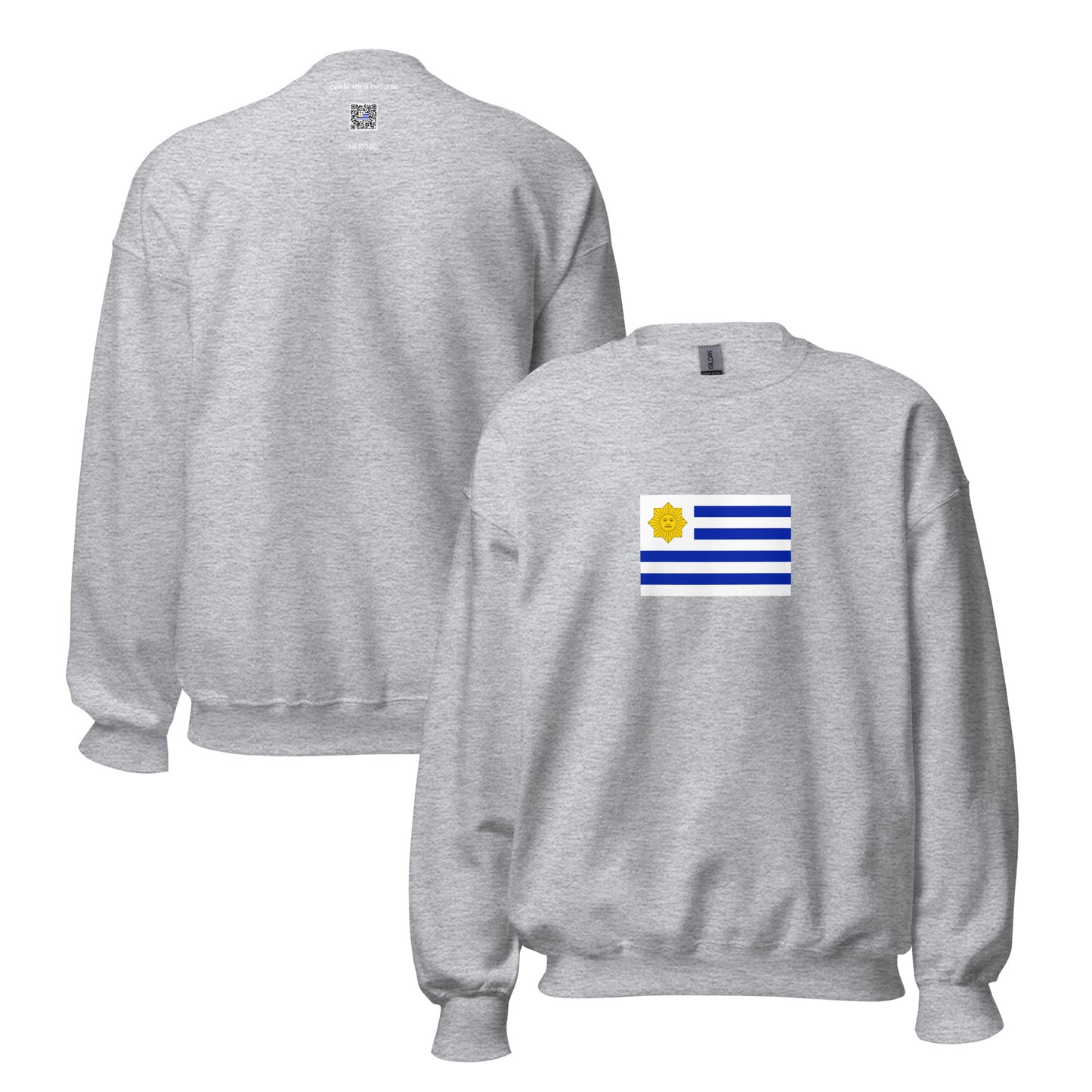 Uruguay - Cerrito Government (1839-1851) | Historical Uruguayan Flag Interactive Sweatshirt