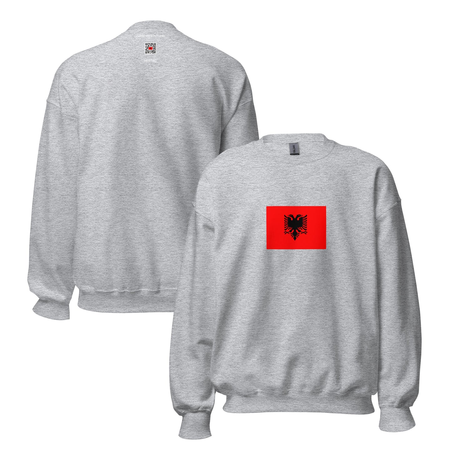 Albania - Native Albanians | Ethnic Albanian Flag Interactive Sweatshirt