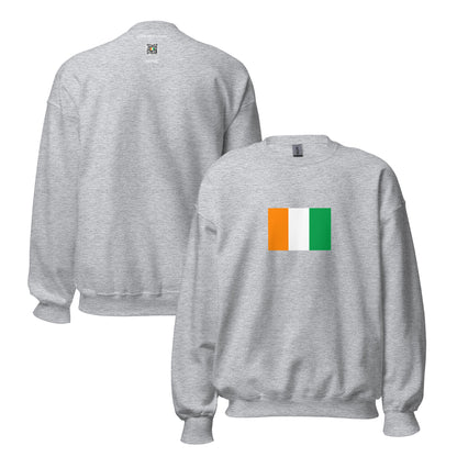 Ivory Coast - Baoulé People | Ethnic Ivory Coast Flag Interactive Sweatshirt