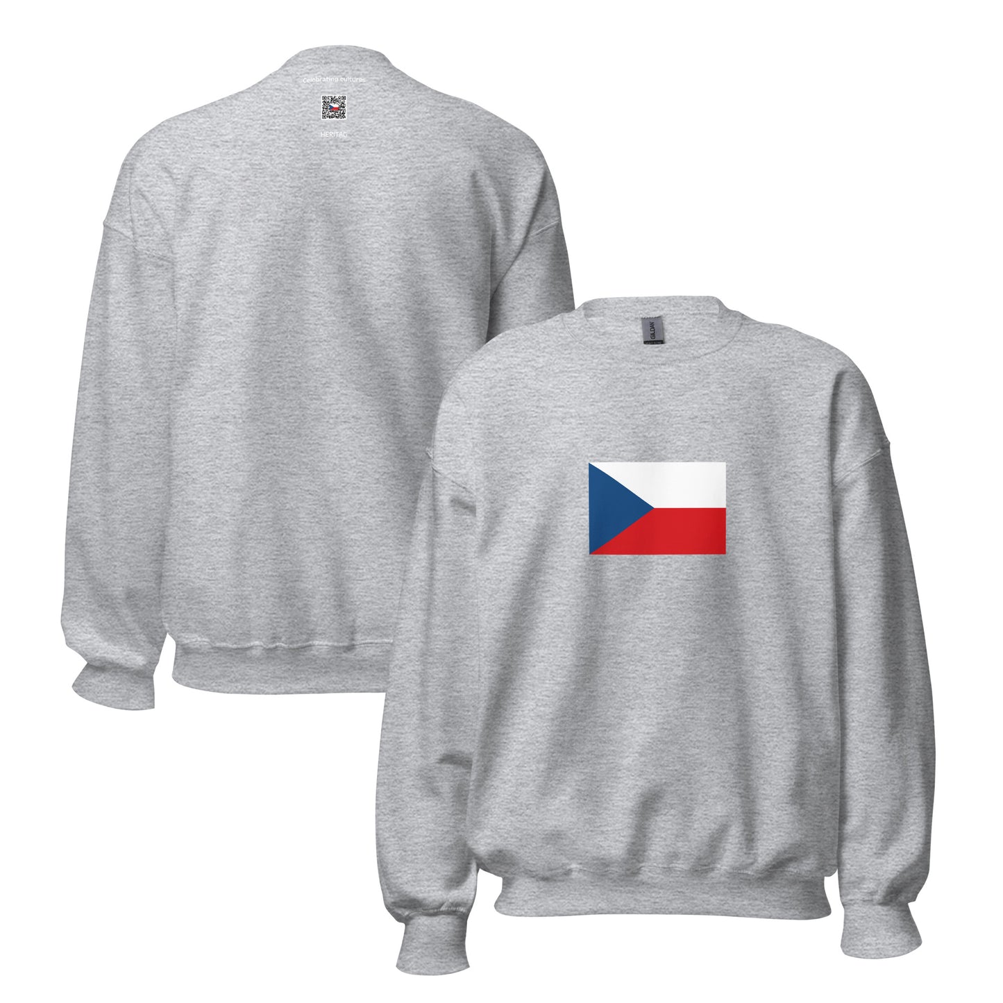 Czech Republic - Czechoslovakia (1918-1992) | Historical Czech Flag Interactive Sweatshirt