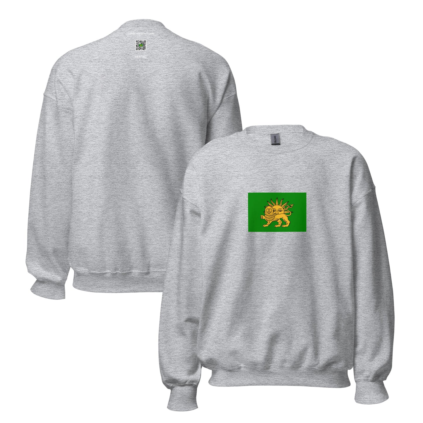 Azerbaijan - Safavid Empire (1501-1736) | Historical Azerbaijani Flag Interactive Sweatshirt