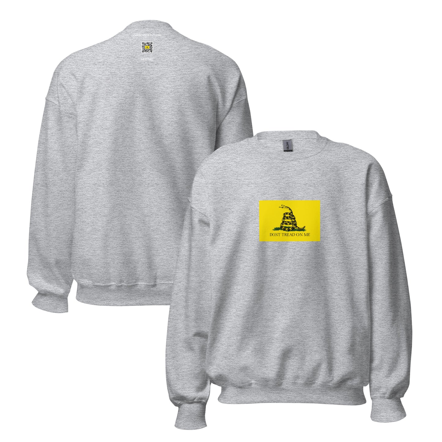 USA - Gadsden Flag (1775) | Historical American Flag Interactive Sweatshirt