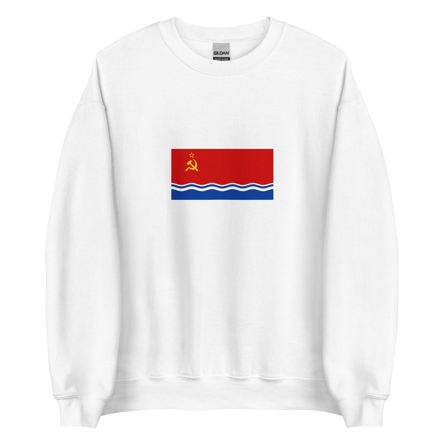 Latvia - Latvian Soviet Socialist Republic (1940-1991) | Historical Latvian Flag Interactive Sweatshirt