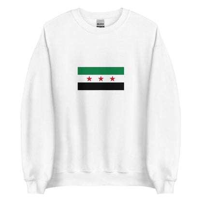 Syria - Syrian Republic (1930-1963) | Historical Syrian Flag Interactive Sweatshirt