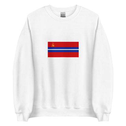 Kyrgyzstan - Kyrgyz Soviet Socialist Republic (1936-1990) | Historical Kyrgyz Flag Interactive Sweatshirt