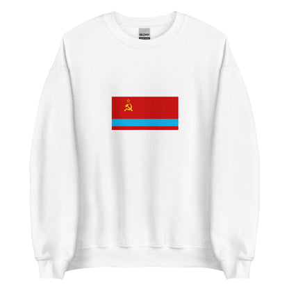 Kazakhstan - Kazakh Soviet Socialist Republic (1941-1991) | Historical Kazakh Flag Interactive Sweatshirt