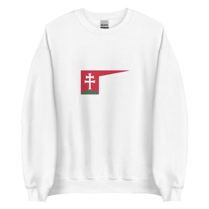 Hungary - Kingdom of Hungary (1000-1301) | Historical Hungarian Flag Interactive Sweatshirt
