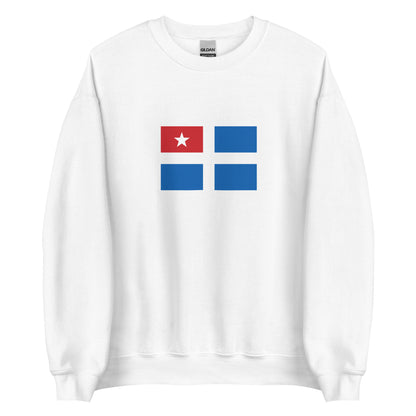 Greece - Cretan State (1898-1913) | Historical Greek Flag Interactive Sweatshirt