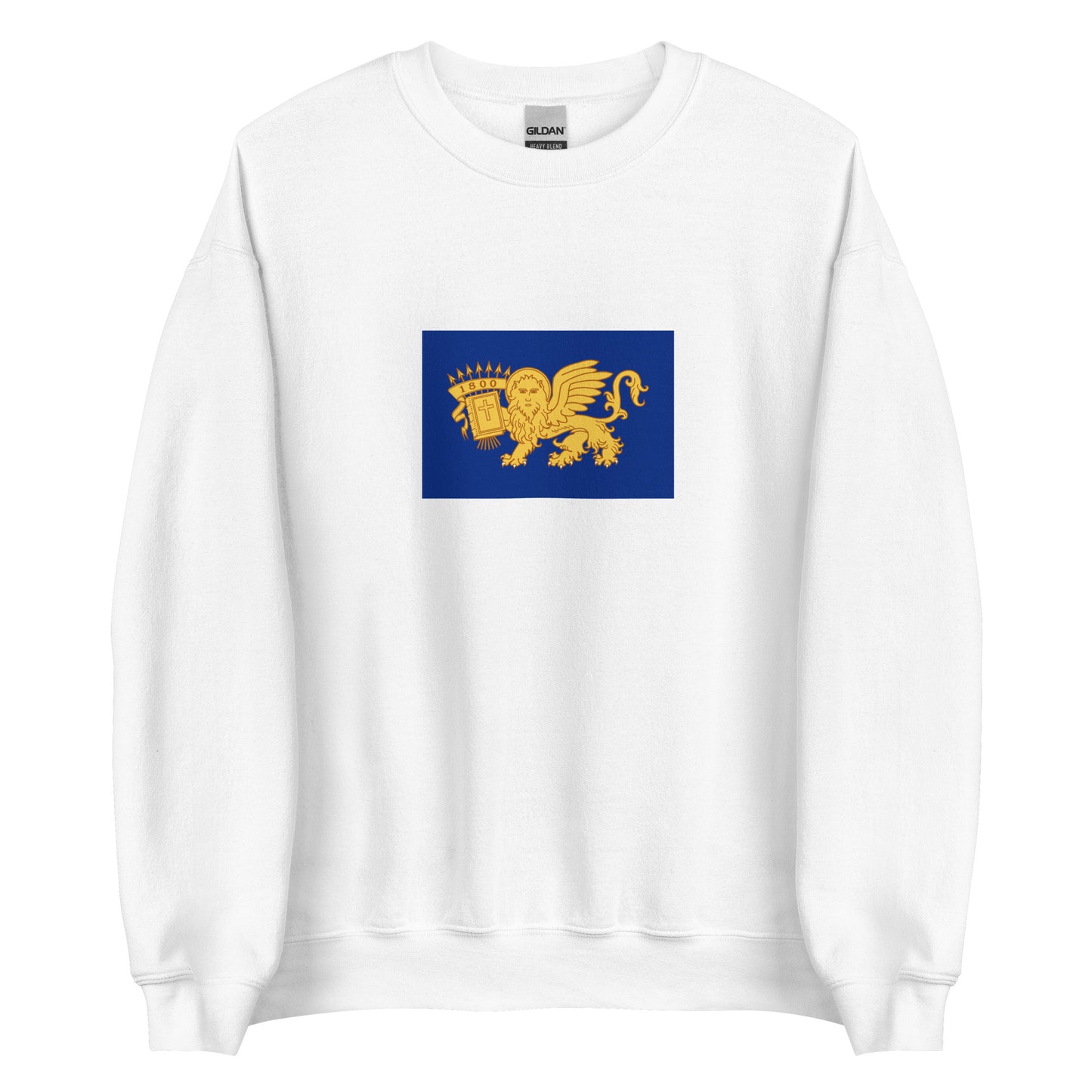 Greece - Septinsular Republic (1800-1807) | Historical Greek Flag Interactive Sweatshirt