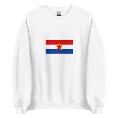 Croatia - Socialist Republic of Croatia (1941-1991) | Historical Croatian Flag Interactive Sweatshirt