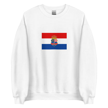 Croatia - Kingdom of Croatia-Habsburg (1527-1868) | Historical Croatian Flag Interactive Sweatshirt