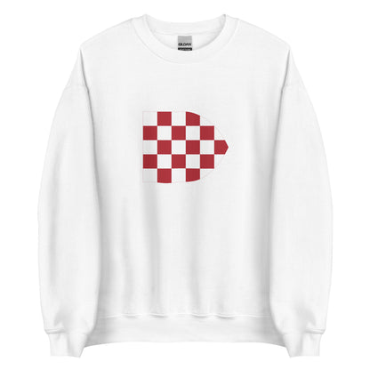 Croatia - Kingdom of Croatia and Dalmatia (1102-1526) | Historical Croatian Flag Interactive Sweatshirt