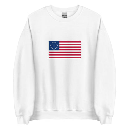 USA - 13 Stars & Stripes Cowpens Flag (1781) | Historical American Flag Interactive Sweatshirt