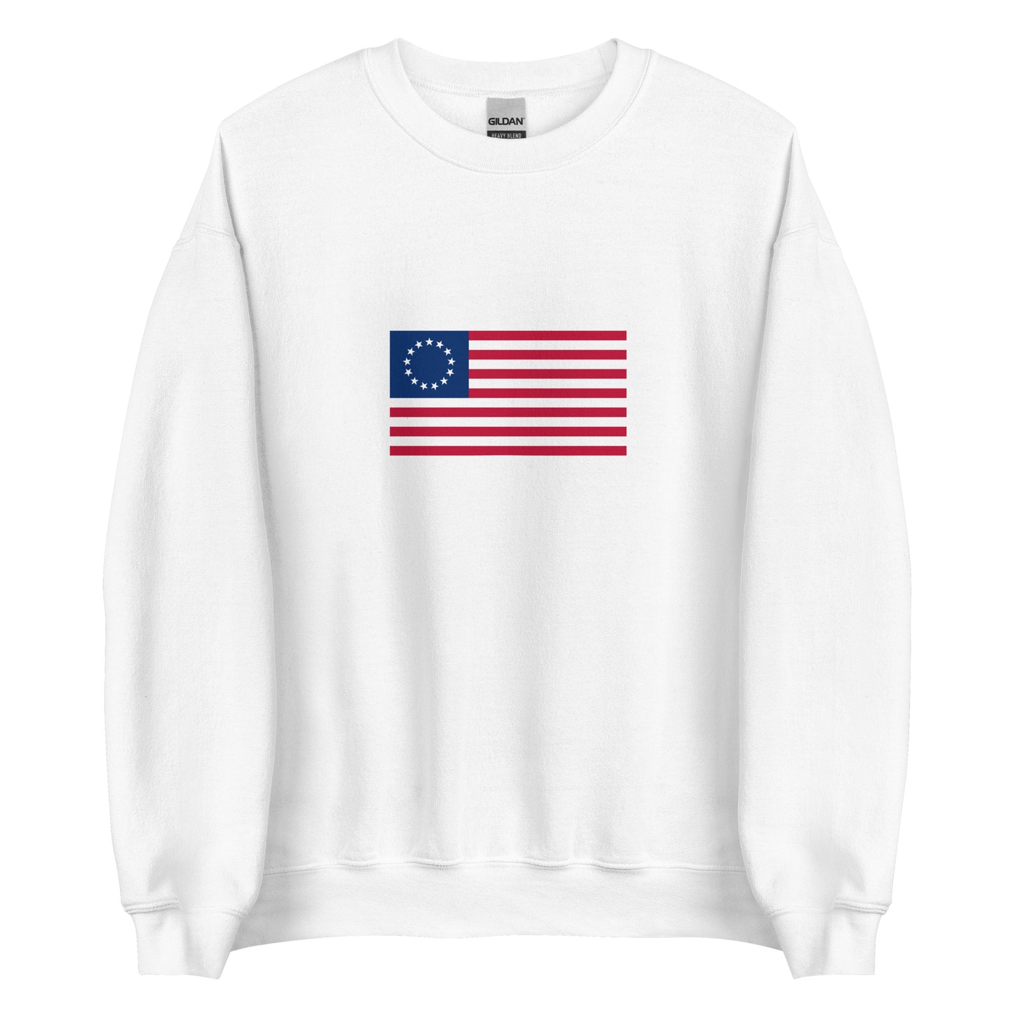 USA - 13 Stars & Stripes Betsy Ross Flag (1776) | Historical American Flag Interactive Sweatshirt