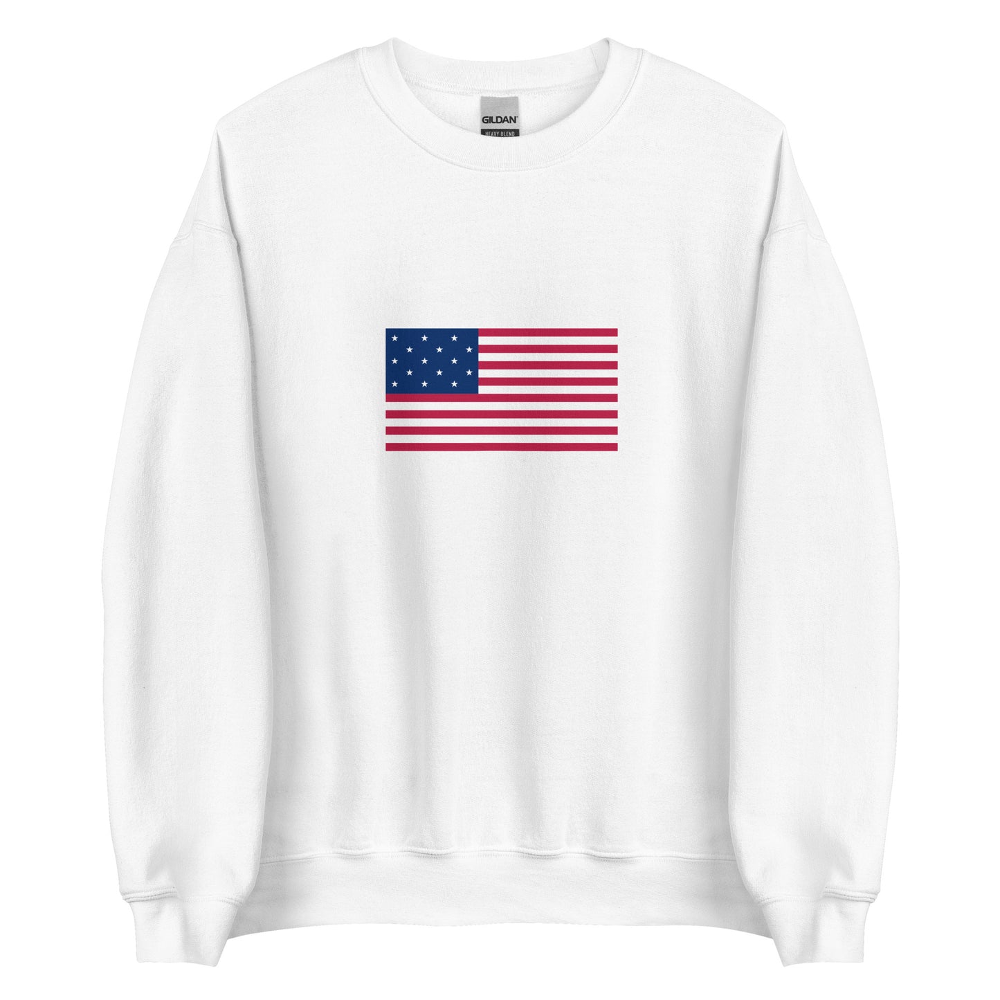 USA - 15 Star Spangled Flag (1795-1818) | Historical American Flag Interactive Sweatshirt