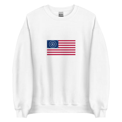 USA - 38 Concentric Circles Flag (1877) | Historical American Flag Interactive Sweatshirt