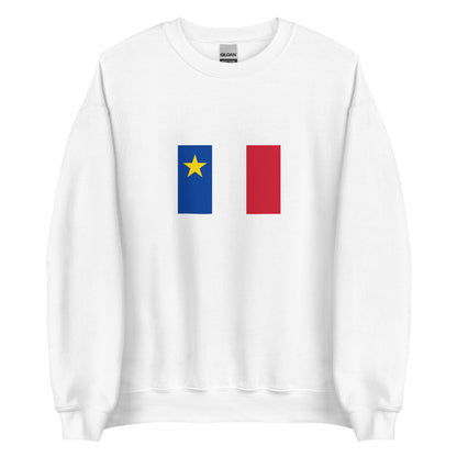 USA - French Acadians | Ethnic American Flag Interactive Sweatshirt